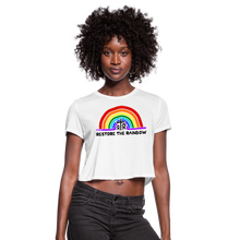 Load image into Gallery viewer, Women's Cropped T-Shirt - white